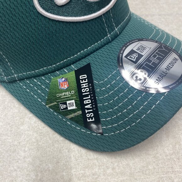 New York Jets Cap New Era NFL 100 Fitted S/M Hat Embroidered Logo Football - Picture 6 of 16